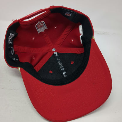 New Era NFL San Francisco 49ers Snapback Hat Red One Size Rope Patch 9SEVENTY