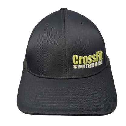 Crossfit South Boise Fitted Mesh Back Trucker Hat Black 6 7/8-7 3/8