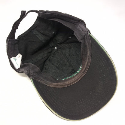 Subway Strapback Hat Black OSFA Adjustable Embroidered Vented Holes Cotton