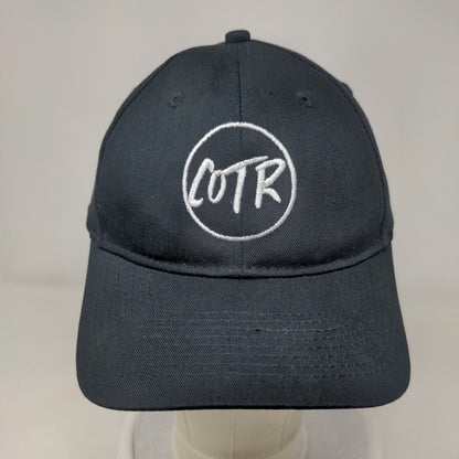 COTR Strapback Hat Black One Size Adjustable Embroidered 6 Panel Port & Company