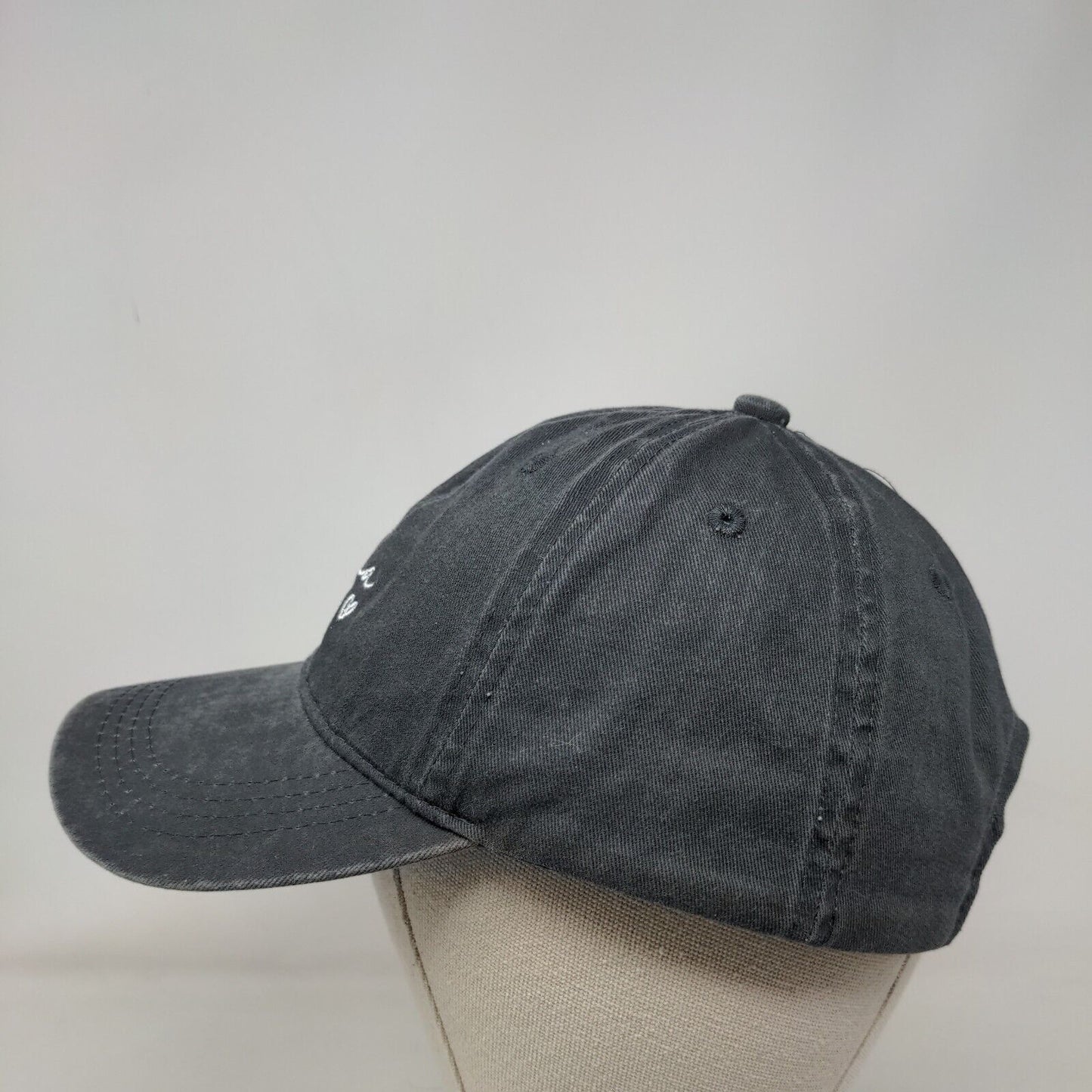 Mama Bear Slideback Hat Gray One Size Adjustable Embroidered Vented Holes