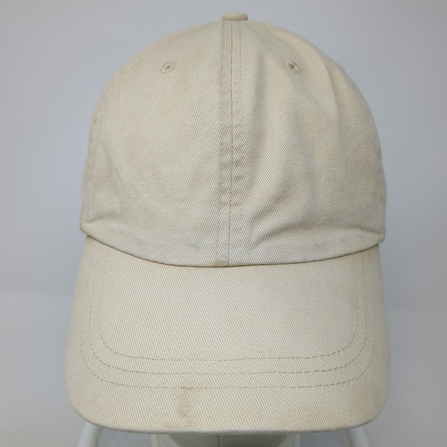 Route 66 Baseball Cap Beige One Size Slideback Curved Brim Plain Cotton Hat