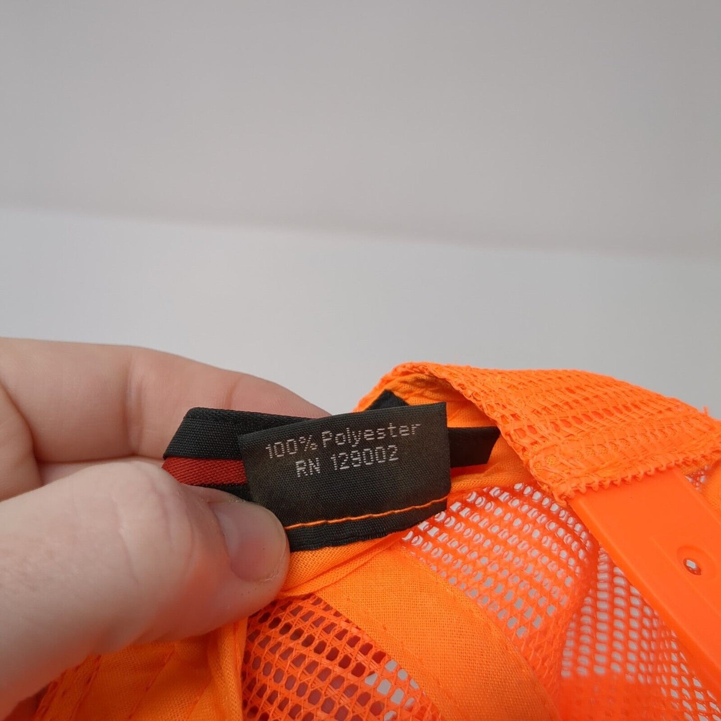 Caldwell Snapback Trucker Hat Orange One Size Adjustable Mesh Back Otto