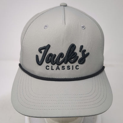Cap America 5 Panel Hat Gray One Size Jack's Classic Rope Snapback Polyester