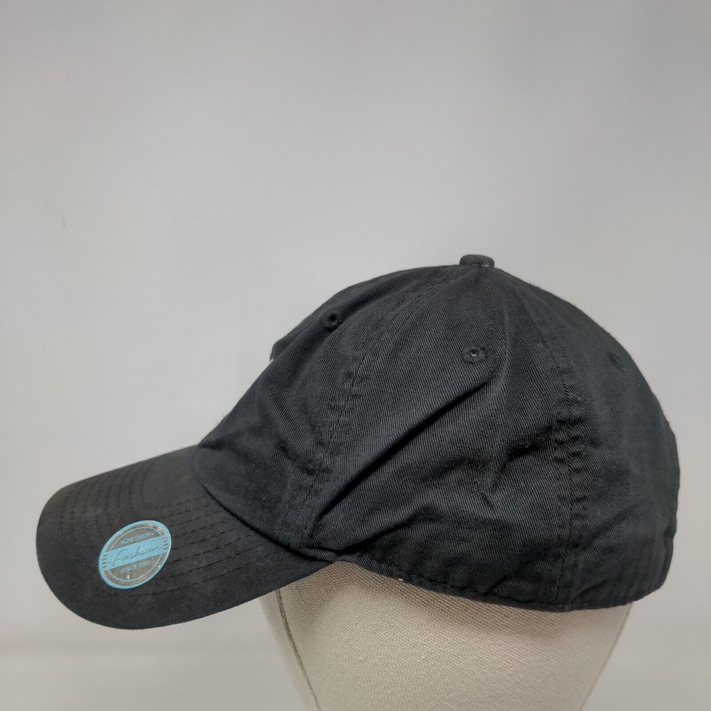Praying Hands Rosary Slideback Hat Black One Size Embroidered KB ETHOS