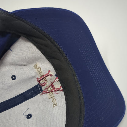 Port Angeles Snapback Hat Blue One Size Adjustable Embroidered Triangle