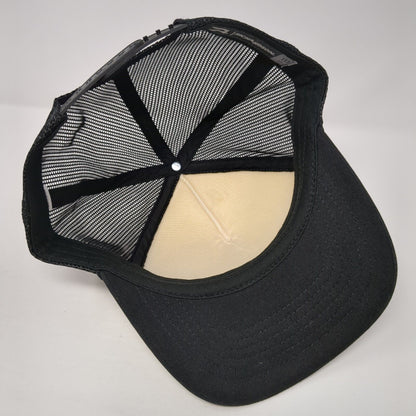 Richardson Snapback Rope Trucker Hat Black One Size Colorblock Blank