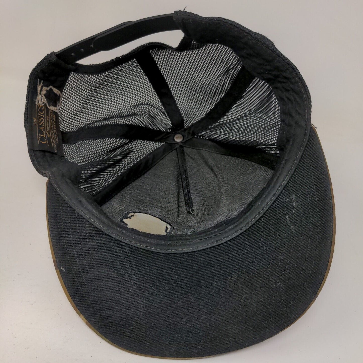 The Classic Yupoong Snapback Trucker Hat Camouflage OS Embroidered Mesh Back
