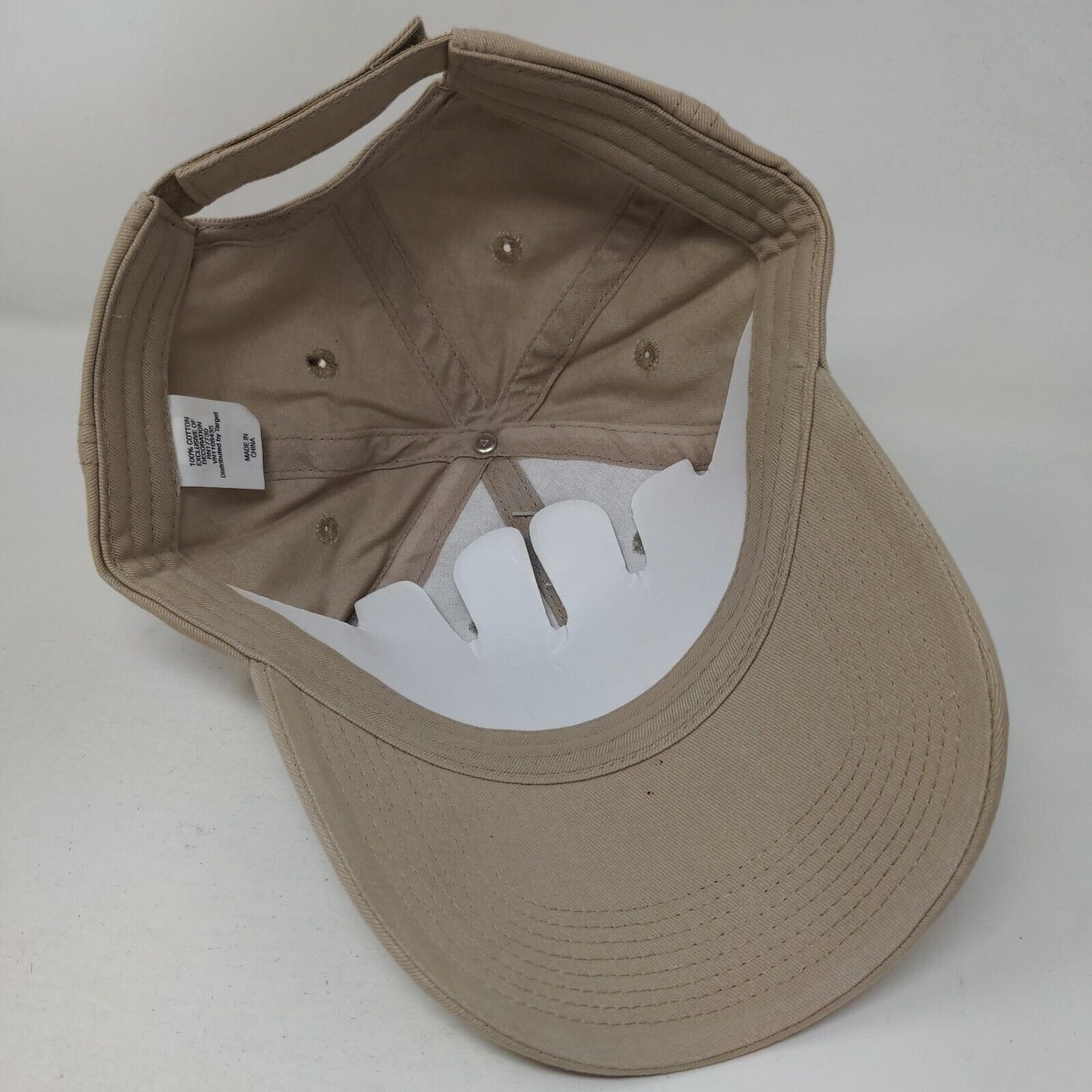 #1 Grandpa Strapback Hat Tan XXL Embroidered Adjustable 6 Panel W/Tags