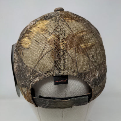 ADM Strapback Mesh Back Trucker Hat Camo OSFM Realtree W/Tags