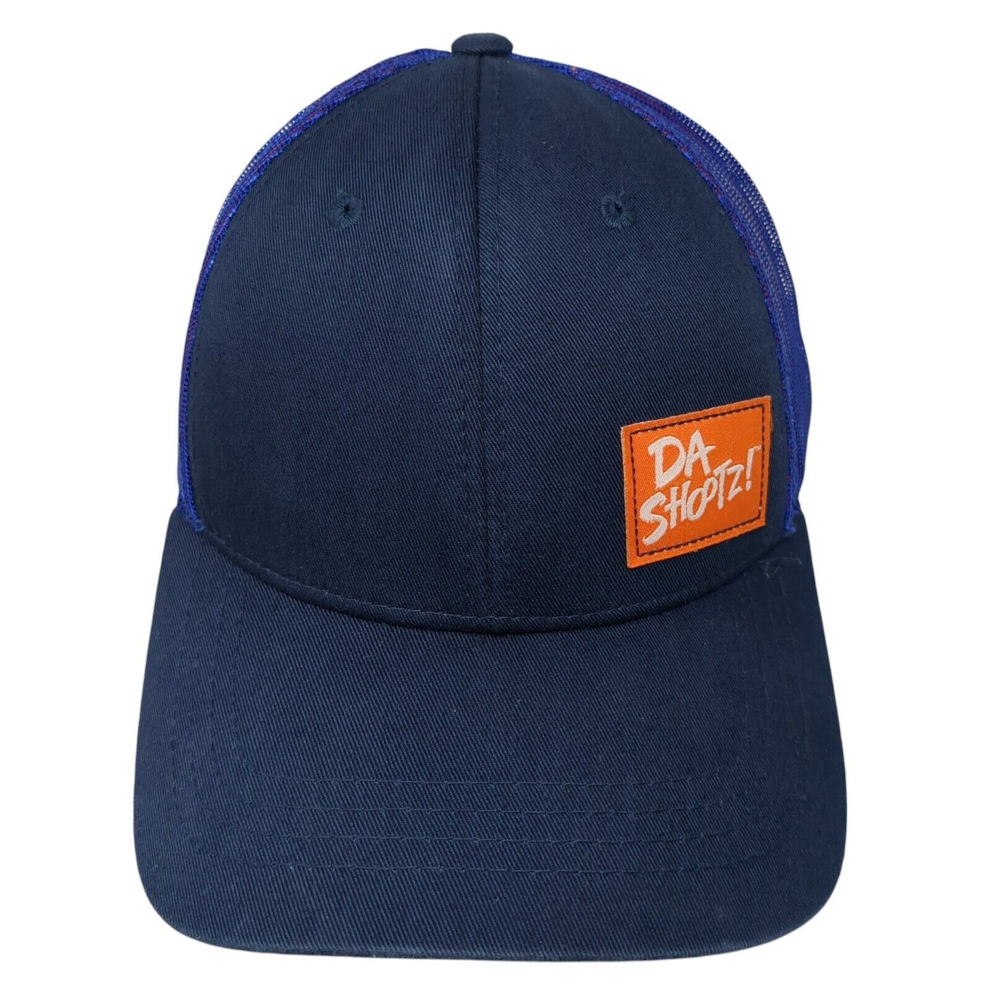 Da Shootz! Snapback Mesh Back Trucker Hat Blue One Size Adjustable