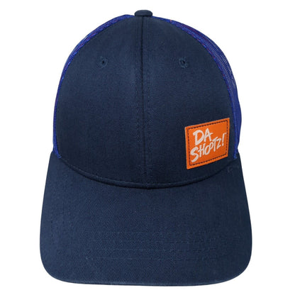 Da Shootz! Snapback Mesh Back Trucker Hat Blue One Size Adjustable