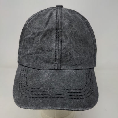 David & Young Women's Slideback Hat Gray Size OSFM Blank 100% Cotton