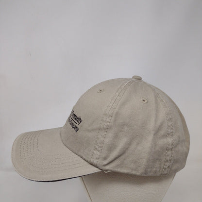 Western Community Strapback Hat Tan One Size Adjustable 6 Panel Port & Company