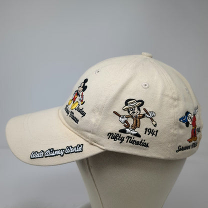 Disney Parks Baseball Cap Beige One Size Mickey Mouse Embroidery Steamboat Hat