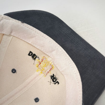 Del Sol Baseball Cap Pink Gray One Size Sun Logo Slideback Two Tone Contrast Hat