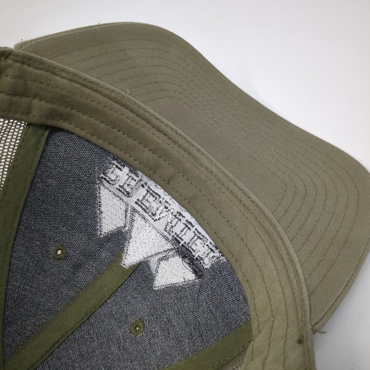 Richardson 115 Trucker Hat Green L Premier Aggregates Mesh Back Snapback