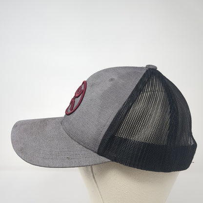 Get Your Hooey Snapback Mesh Back Trucker Hat Gray One Size Embroidered