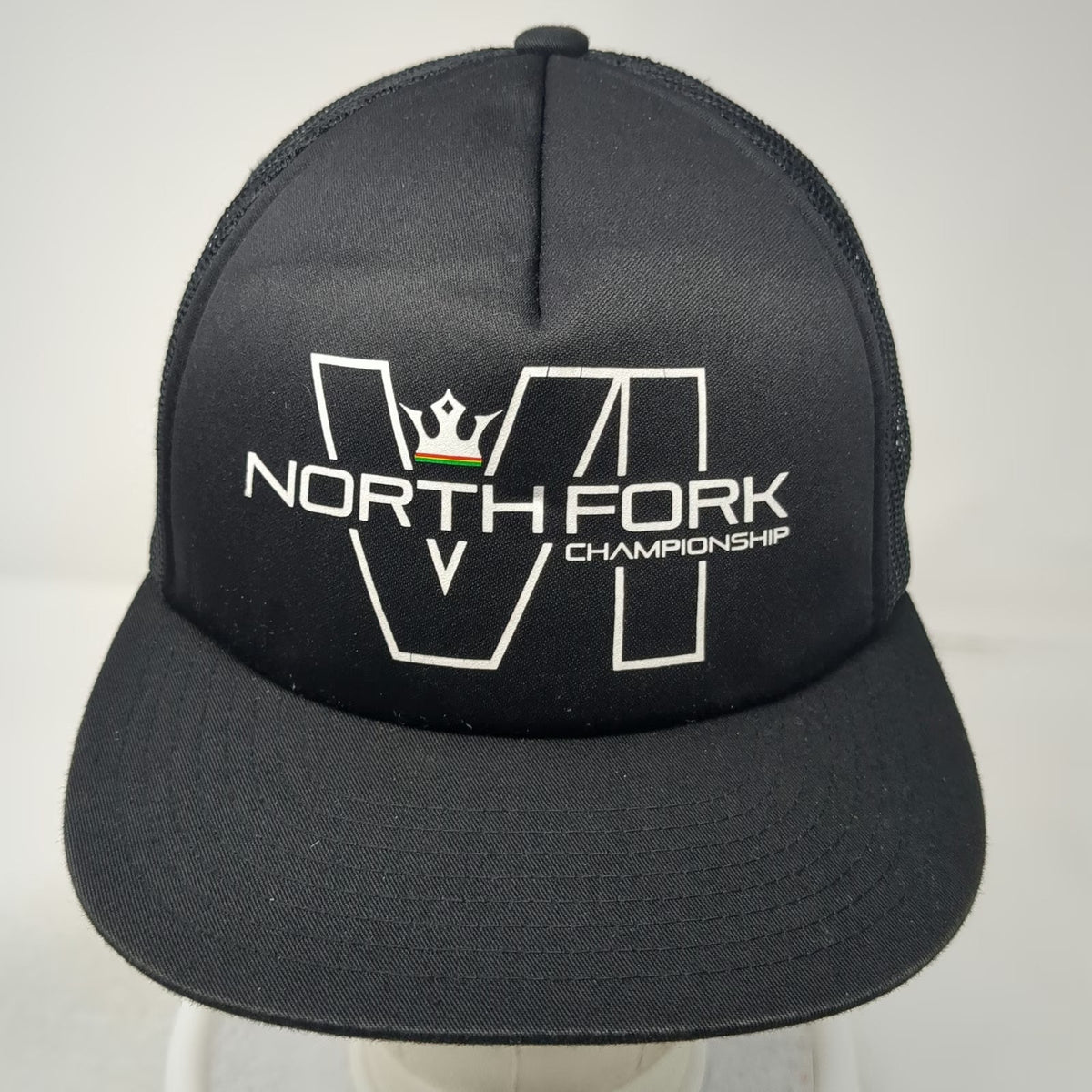 Yupoong Trucker Hat Black One Size North Fork Championship Mesh Snapback Hat