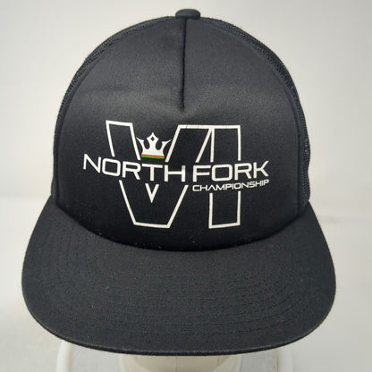 Yupoong Trucker Hat Black One Size North Fork Championship Mesh Snapback Hat