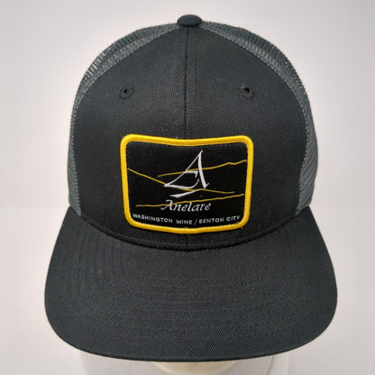 Anelare Washington Wine Benton City Snapback Trucker Hat Black OS Mesh Back