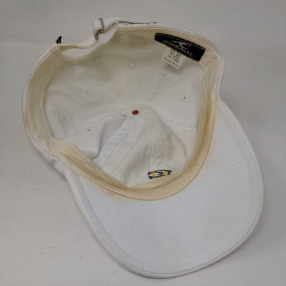 Imperial Slideback Hat White OSFA Embroidered C O Logo Adjustable