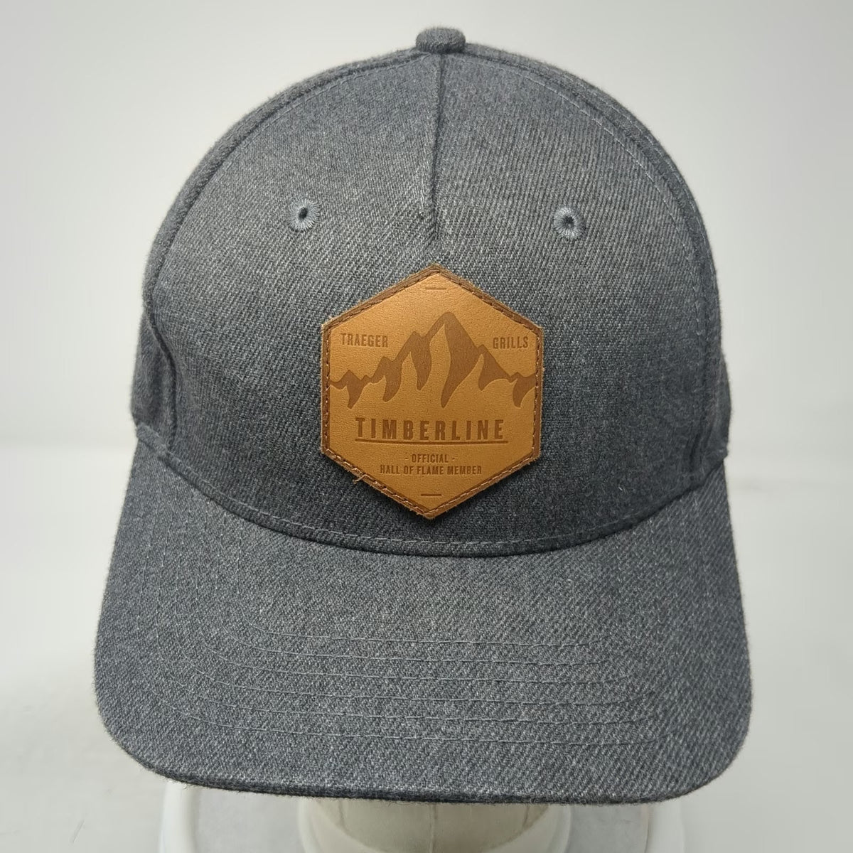 Traeger 5 Panel Gray One Size Timberline Mountain Patch Snapback BBQ Grill Hat