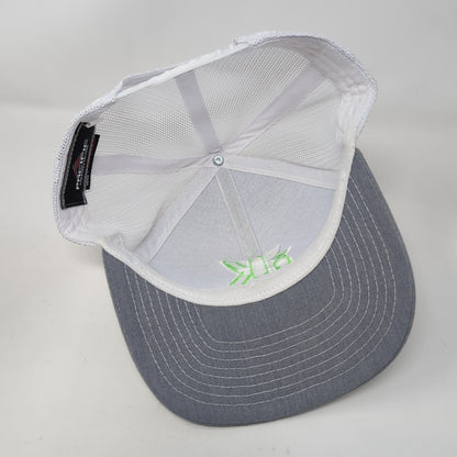 JK Snapback Trucker Hat Gray OS Adjustable Embroidered Mesh Pacific Headwear