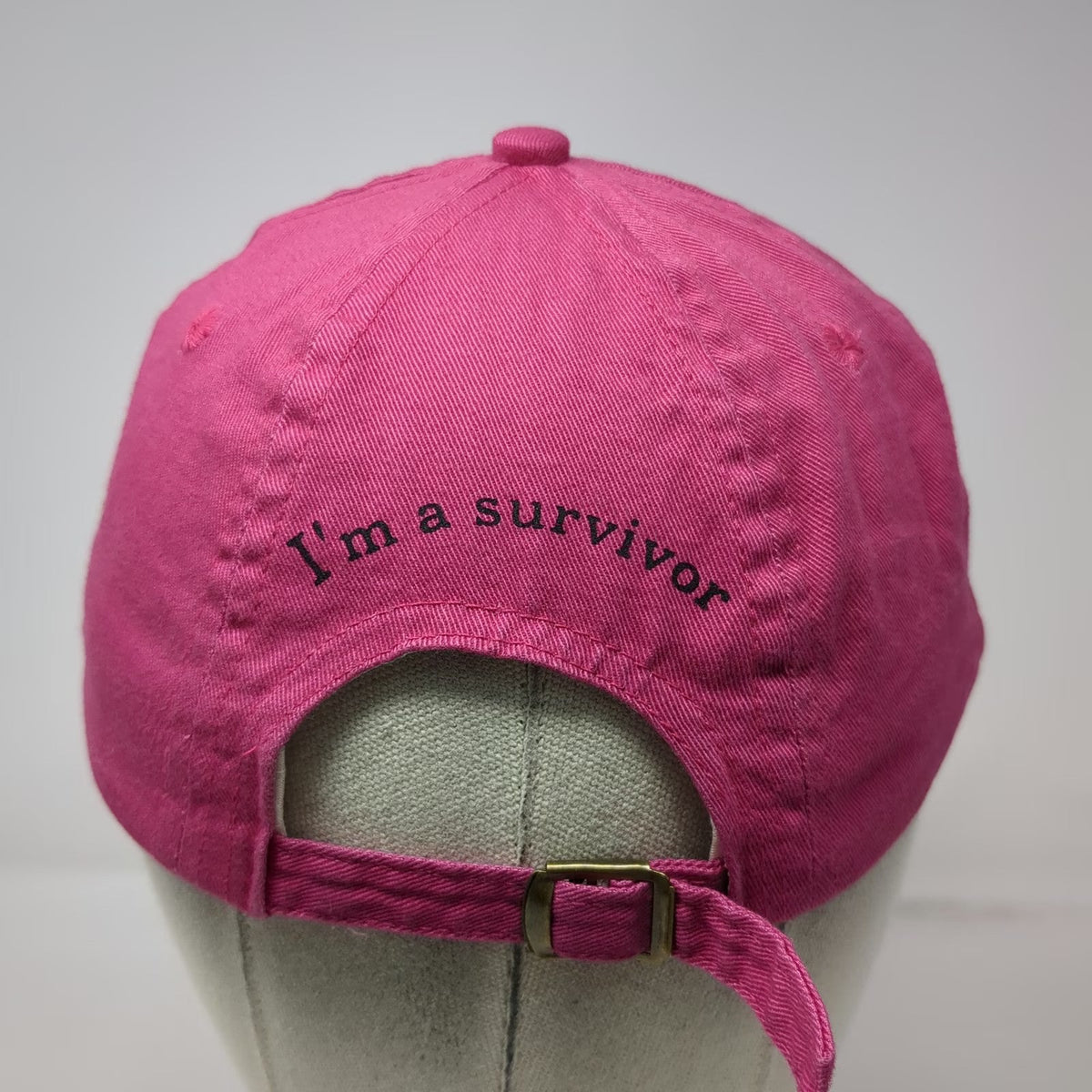 Baseball Cap Pink OSFM Race For The Cure Survivor Kellogg's ZTA Awareness hat