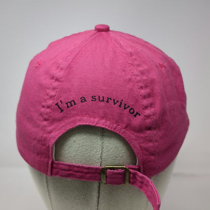 Baseball Cap Pink OSFM Race For The Cure Survivor Kellogg's ZTA Awareness hat