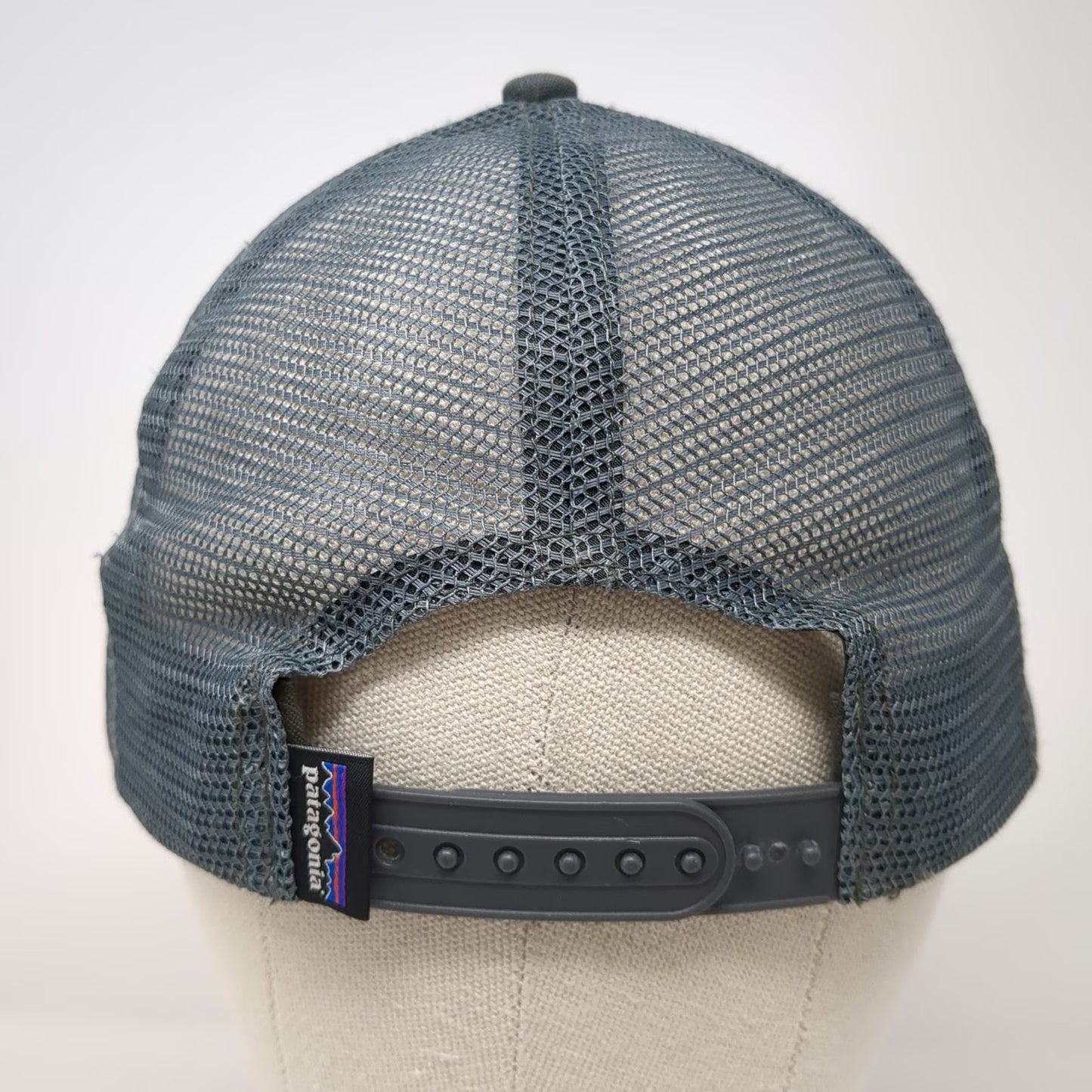 Patagonia Trucker Hat Gray One Size Mesh Back Snapback Mountain Logo Patch
