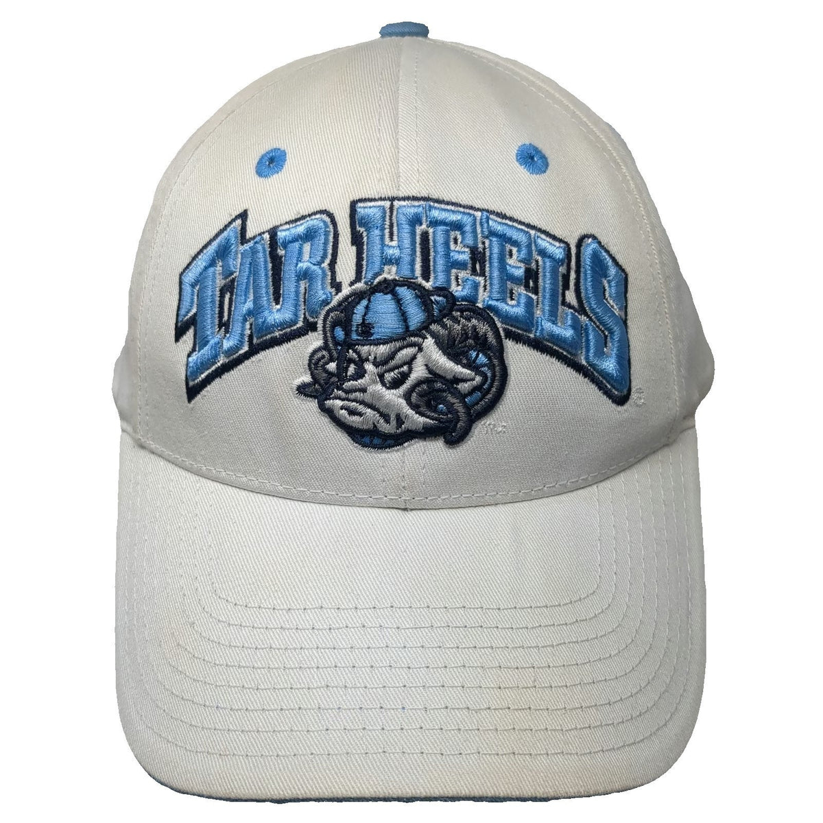 Top of the World North Carolina Tar Heels NCAA White Blue One Size Strapback Hat
