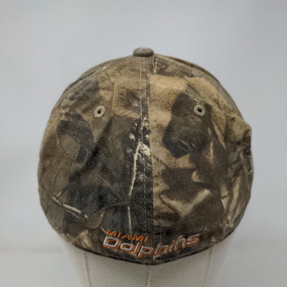 '47 Brand NFL Fitted Camo Hat Miami Dolphins Embroidered Logo