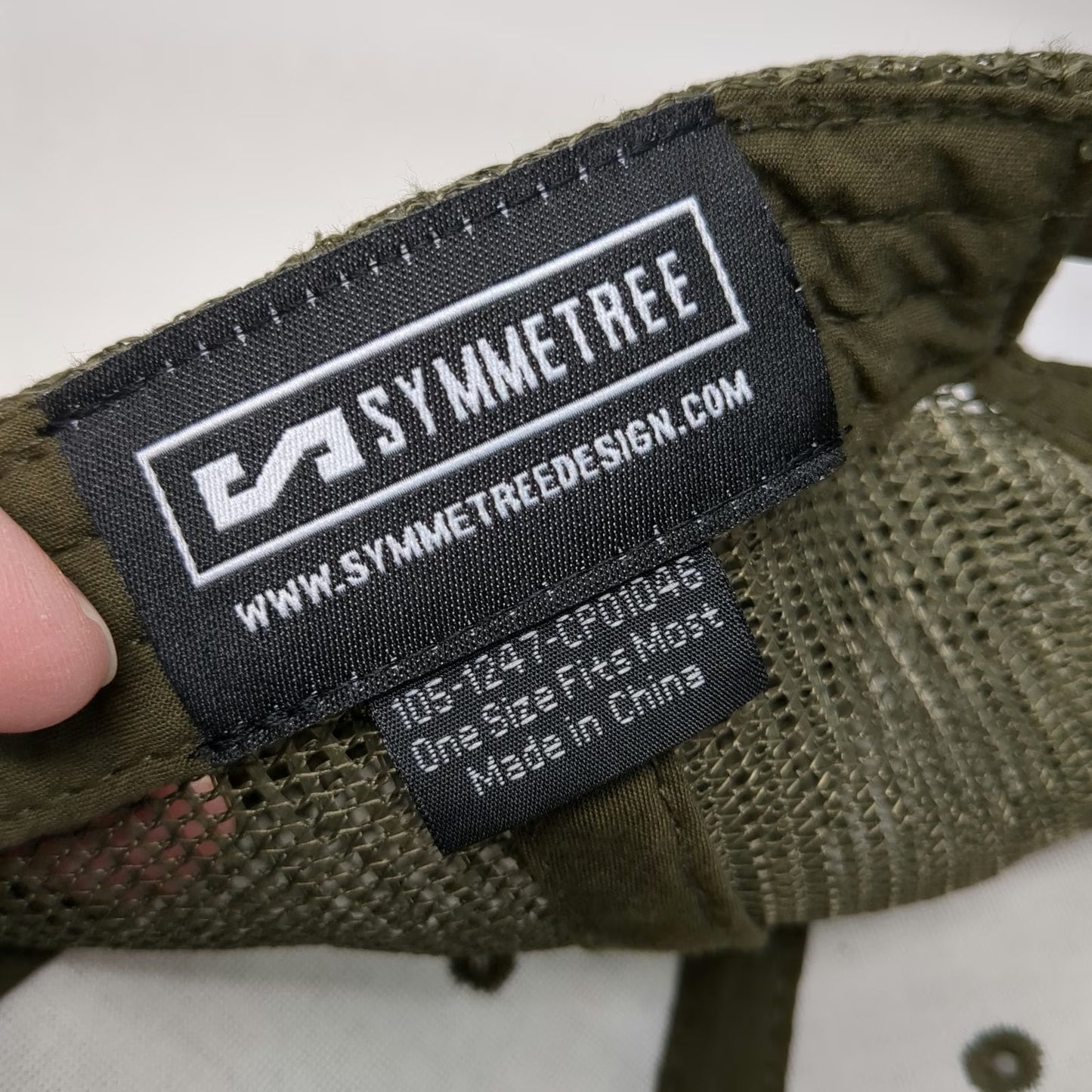 Symmetree Green Trucker Hat One Size Bigfoot American Flag Pine Tree Camo
