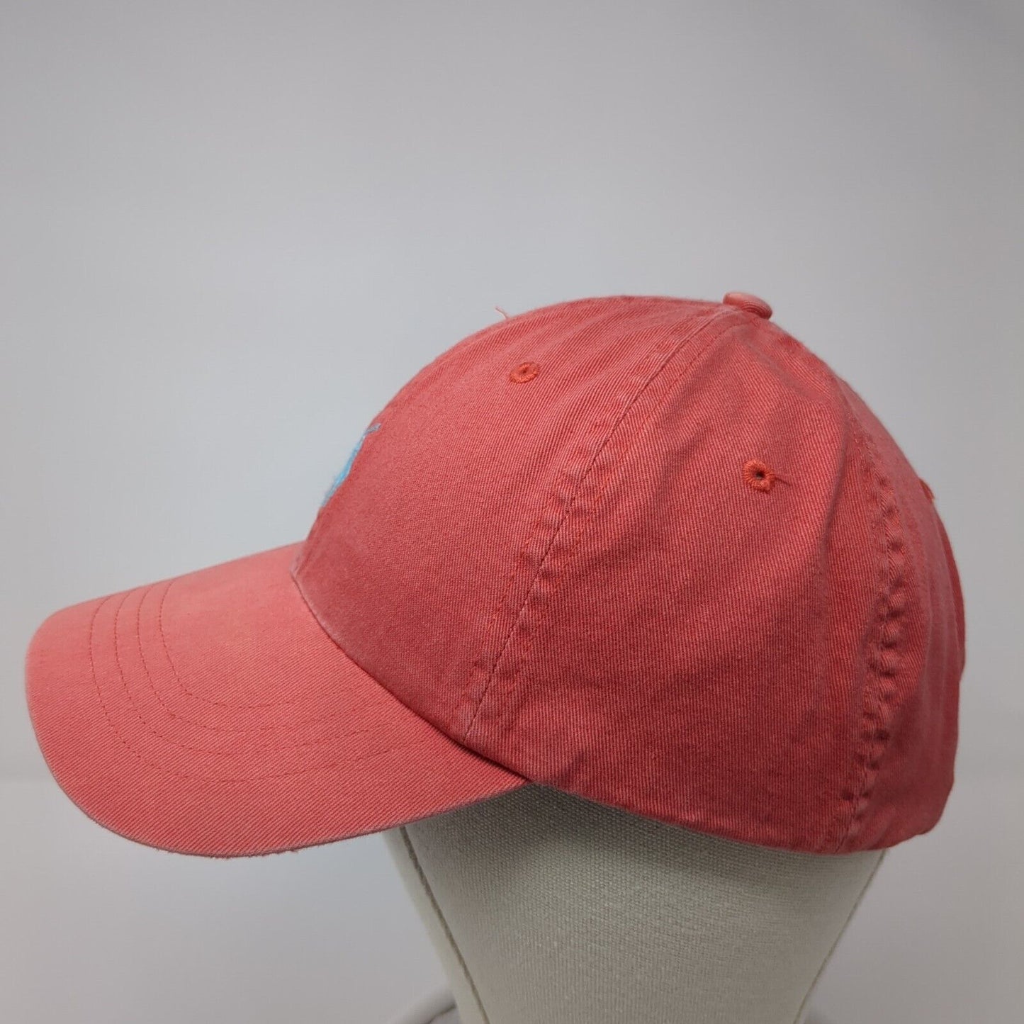 Polo Ralph Lauren Slideback Hat Red One Size Leather Strap Small Pony