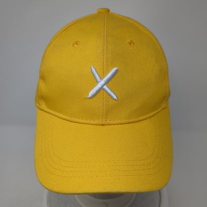 Xotic Slideback Baseball Cap Yellow One Size Adjustable Embroidered 6 Panel