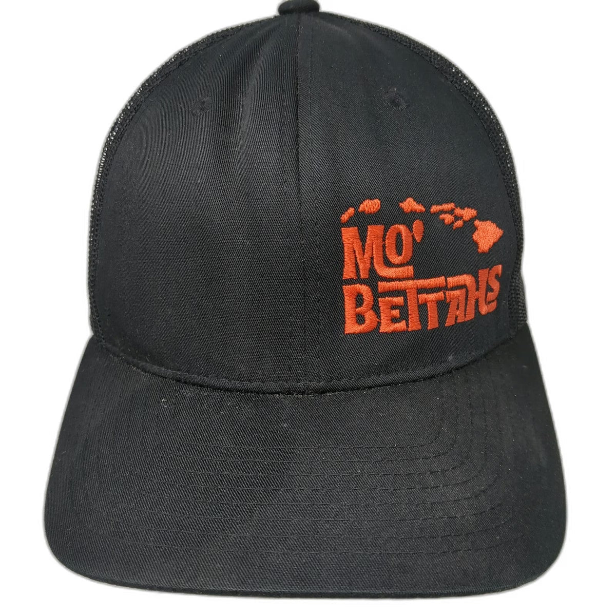 Kamel Trucker Hat Black One Size Mo' Bettahs Hawaii Mesh Snapback Restaurant hat