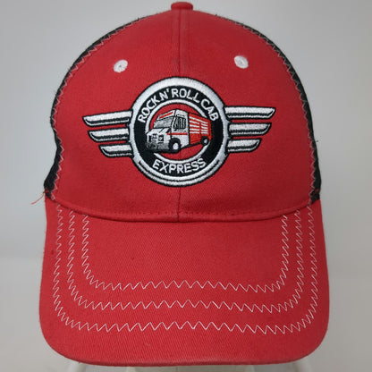 Snap-on Rock N' Roll Cab Express Hat Red Baseball Cap One Size Mesh Stitching
