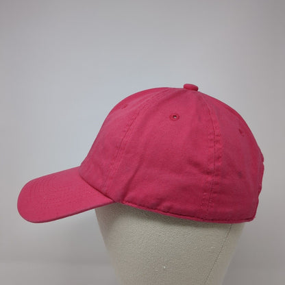 Eckos Slideback Hat Pink One Size Adjustable Vented Holes 6 Panel Blank