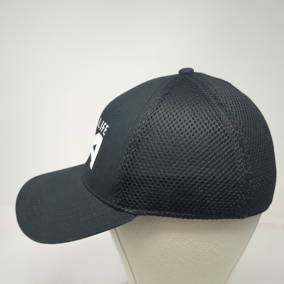A-Flex Herbalife 24 Baseball Cap Black XL Fitted Mesh Back Embroidered Hat