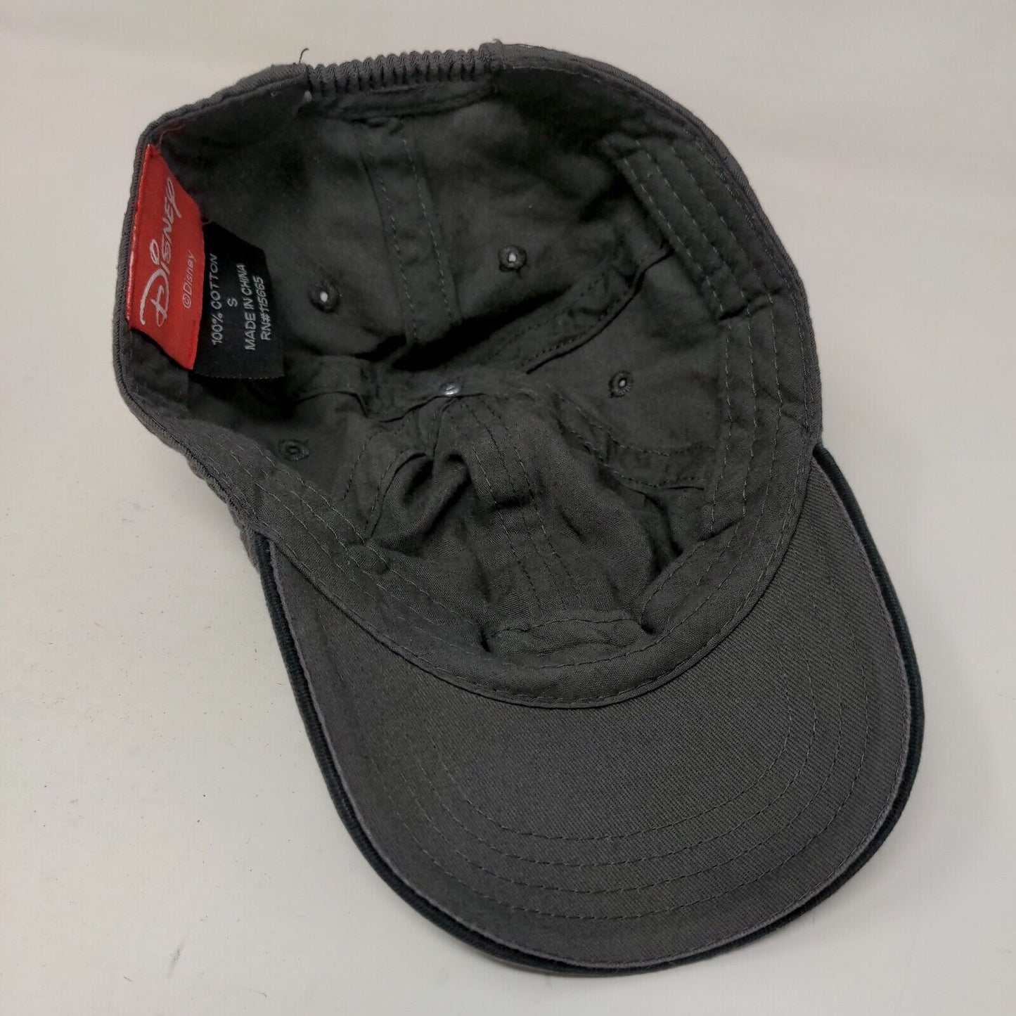 Disney Boy's Stretchy Hat Gray Size Small Embroidered Mickey Mouse Logo Cotton