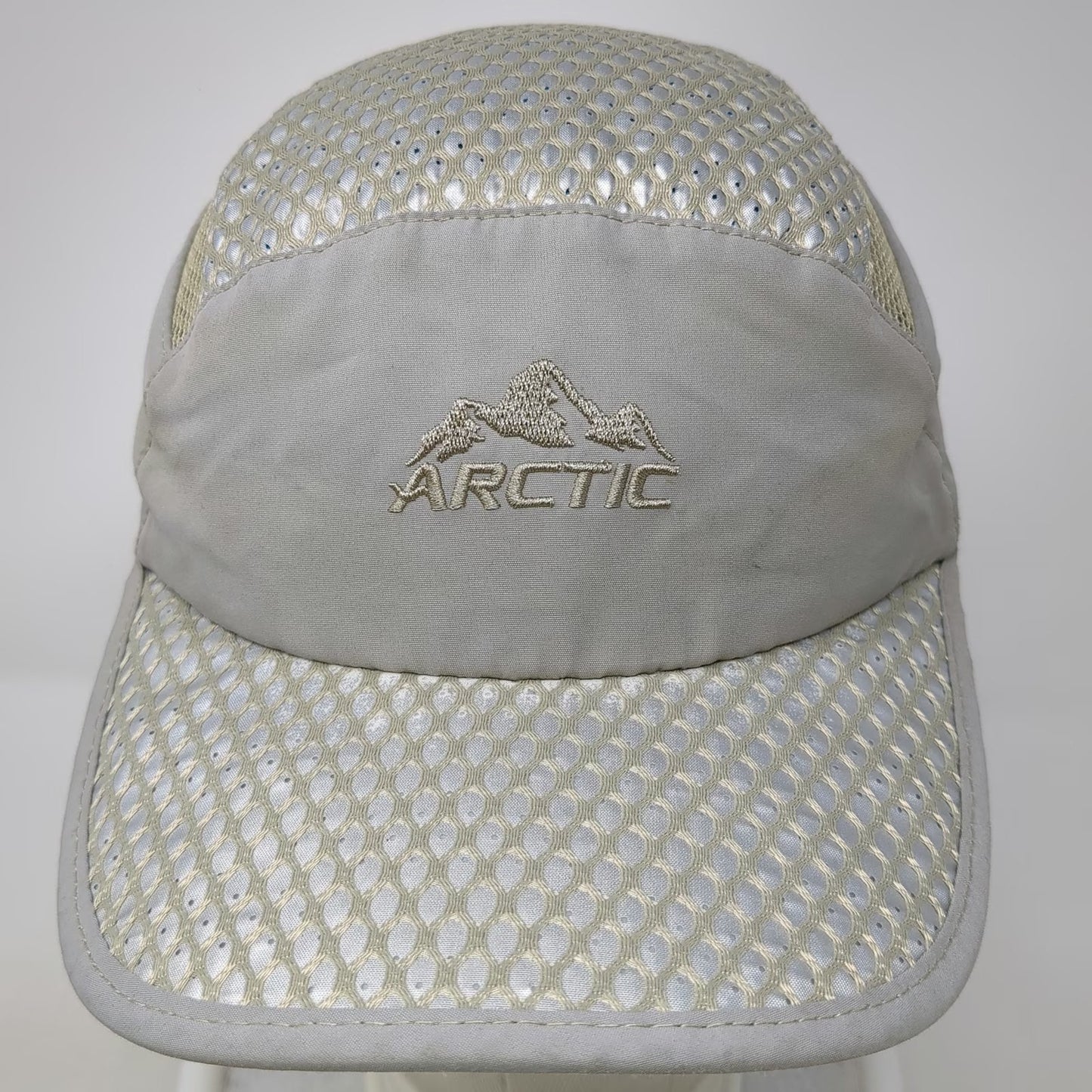 Arctic Hat 5 Panel Gray One Size Cooling Mesh Performance Outdoor Strapback Hat