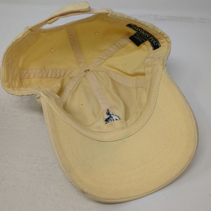 London Fog Baseball Cap Yellow One Size Big Ben Embroidery Cotton Strapback Hat