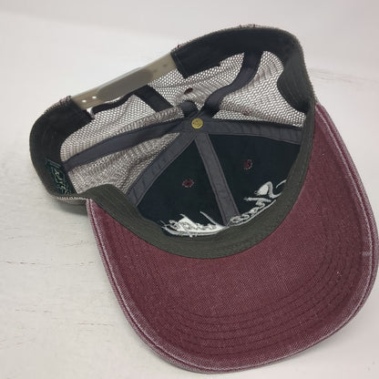 Legacy Trucker Hat Red One Size Shore Lodge McCall Idaho Mesh Back Snapback Cap
