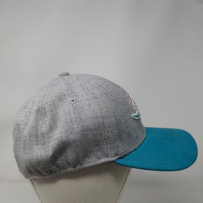 Miami Dolphins NFL Fitted Hat Gray Blue Size M Embroidered New Era 39Thirty