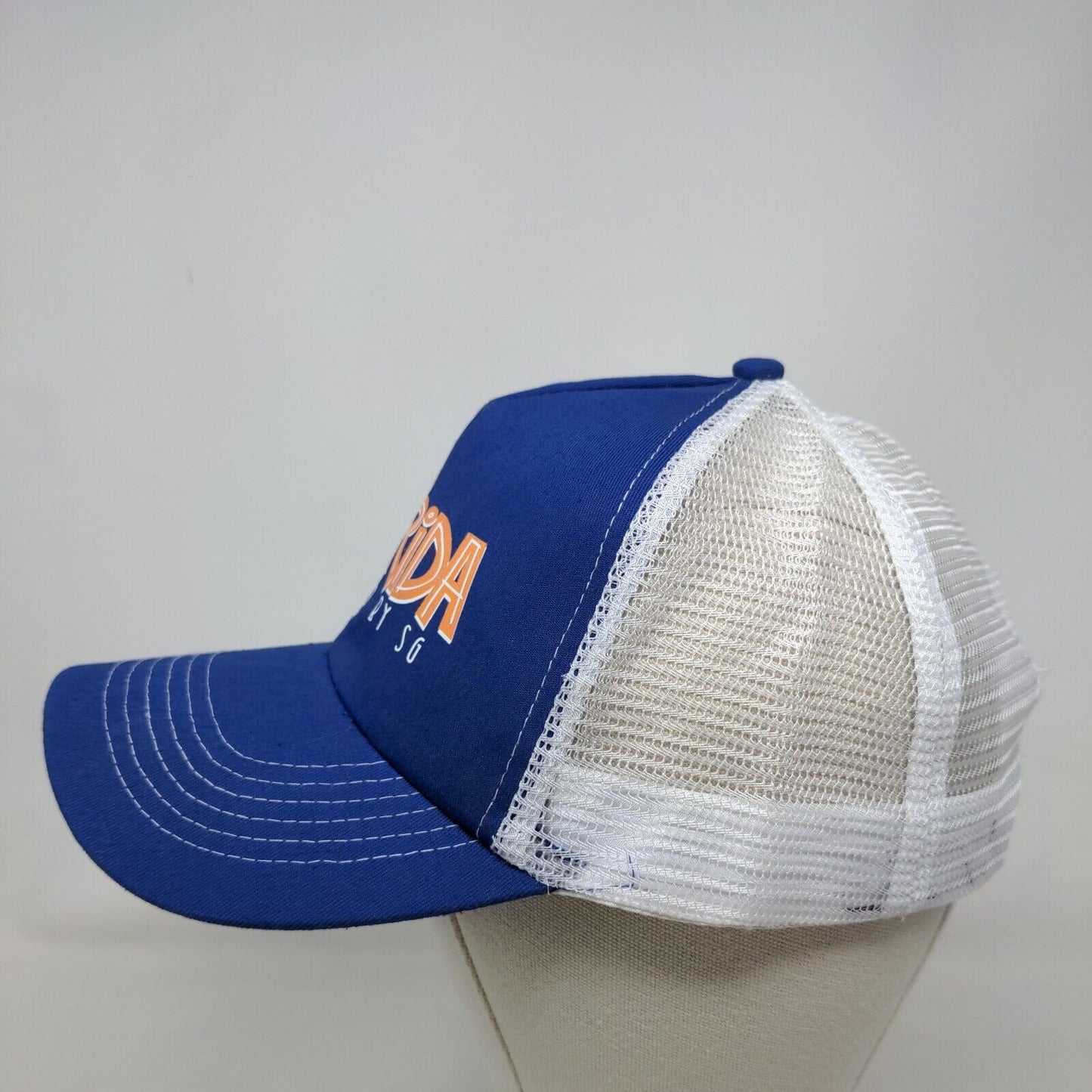 Florida Funded By SG Snapback Mesh Back Trucker Hat Blue OSFM Hit Wear