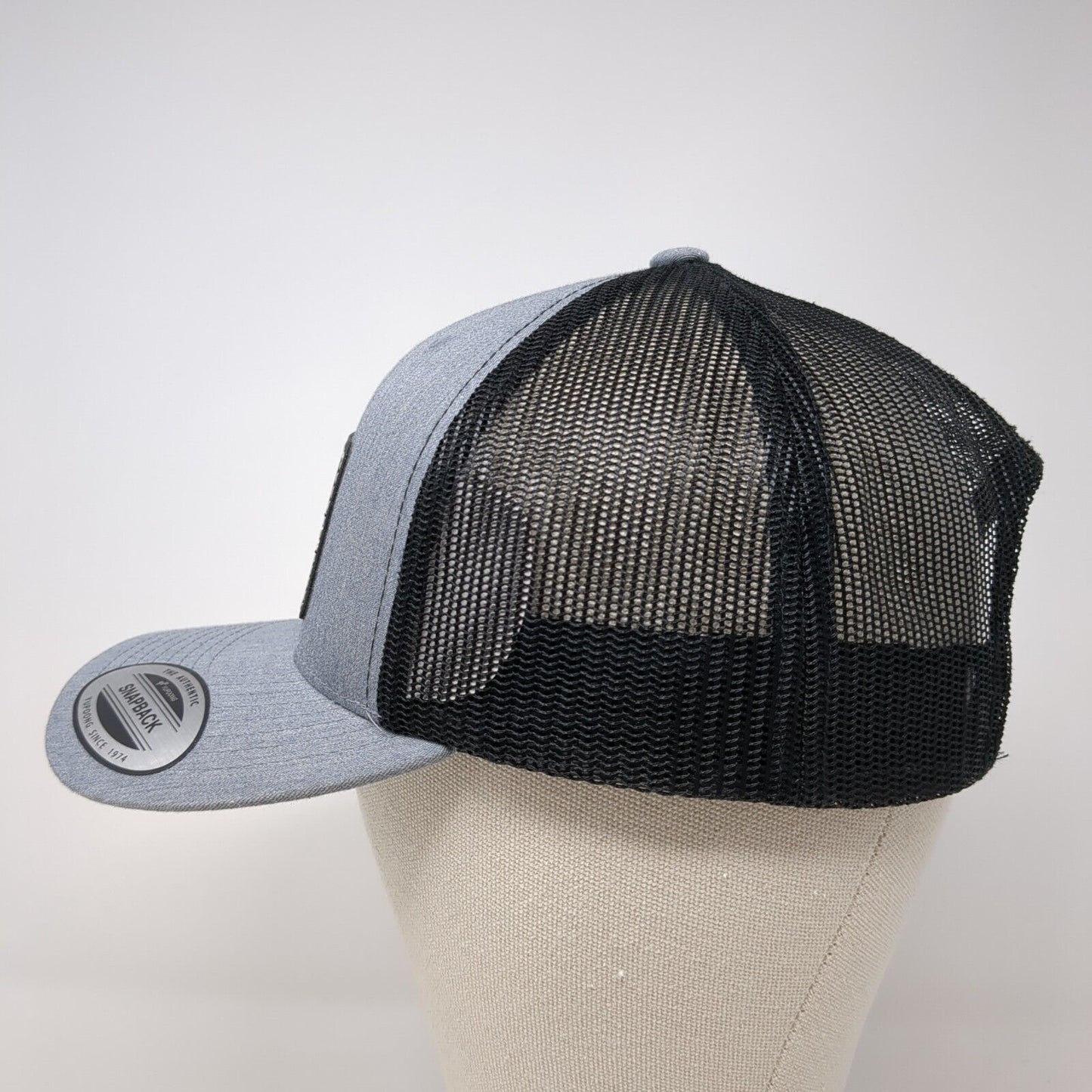 Fuel D Apparel and Design Snapback Trucker Hat Gray OS Adjustable Mesh Yupoong
