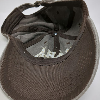 Brown Baseball Cap One Size MAHA EST 2024 Embroidered Washed Slideback Hat