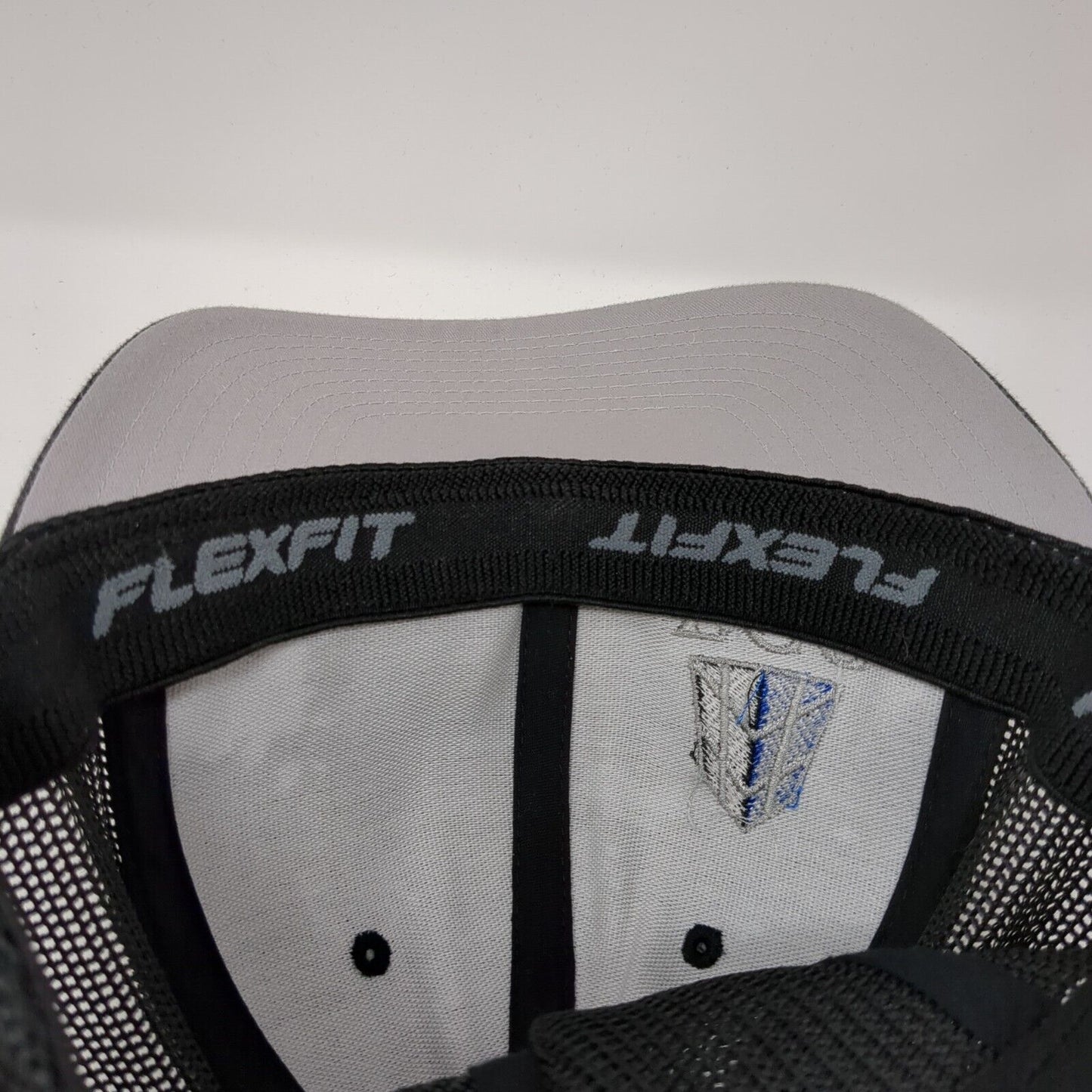 FCS Fitted Trucker Hat Black S/M Flexfit Embroidered Mesh Back Port Authority