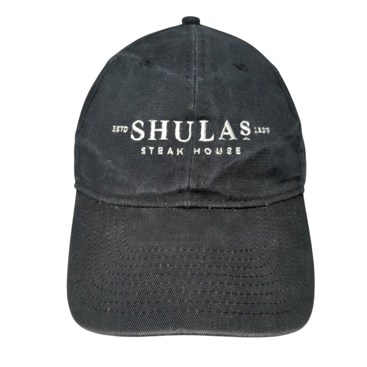 Shulas Steak House Strapback Hat Black One Size Adjustable Embroidered Hit Wear